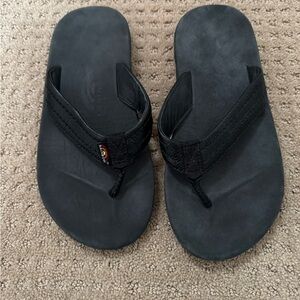 Men’s Rainbow Molded Rubber with Leather Strap Sandals - Size 9